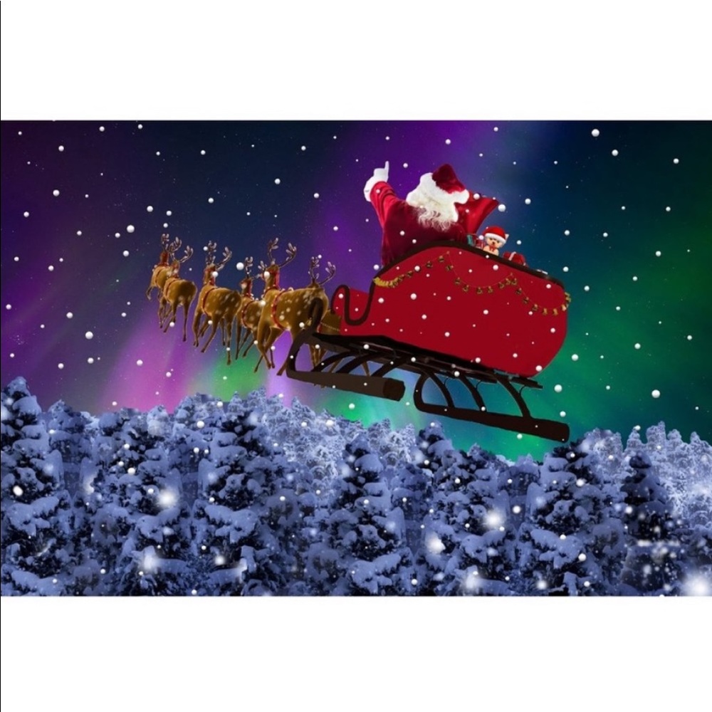 100 10X13 Santa Aurora Borealis Christmas Mailers Envelopes Bags PRICE IS FIRM - Picture 4 of 4